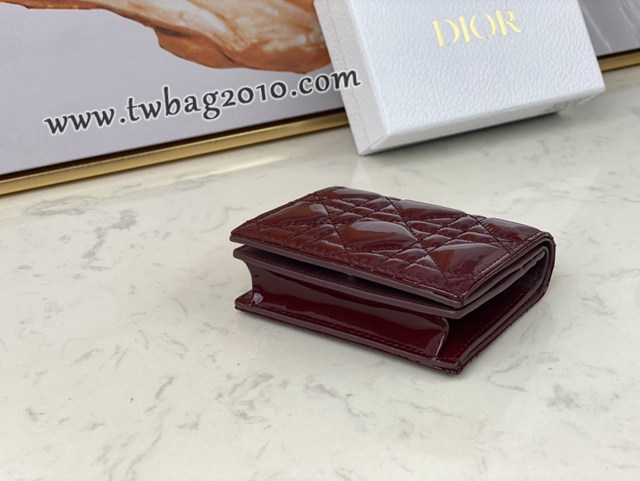 Dior专柜新款钱包迪奥高仿原单lady牛皮零钱包卡包 djfk1589